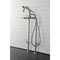 Aqua Vintage CCK8108DL Freestanding Tub Faucet with Supply Line, Stop Valve, Brushed Nickel CCK8108DL - alternate 2